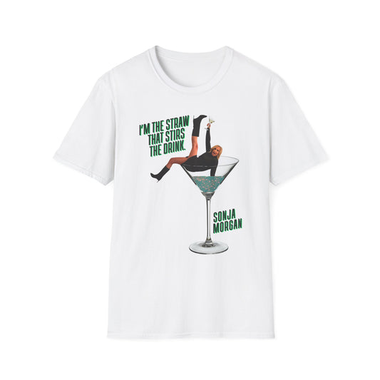 Green Martini Glass - The Straw That Stirs The Drink